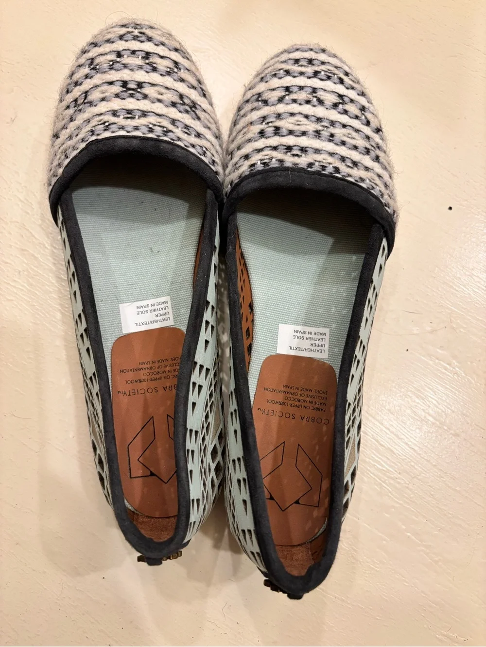 Cobra Society Artisan Espadrille Flats – Size 37